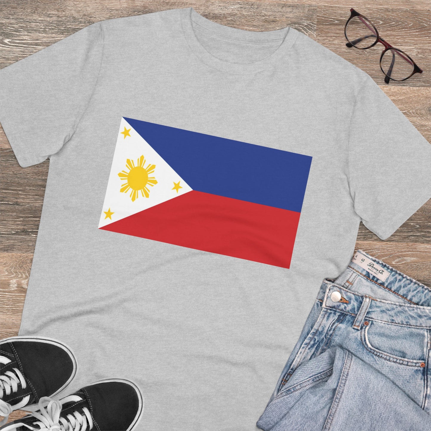 Philippines FLAGS - Original Flag - Organic Unisex Classic T-Shirt PT1015